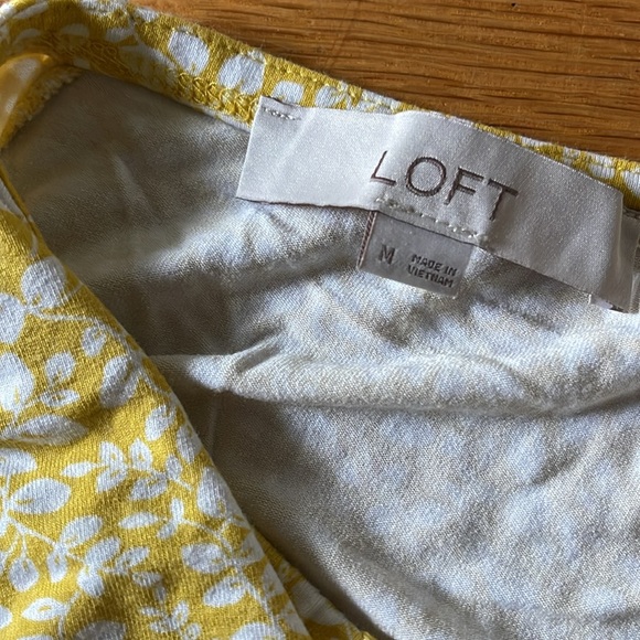 LOFT Vines Dress size medium - Picture 3 of 4